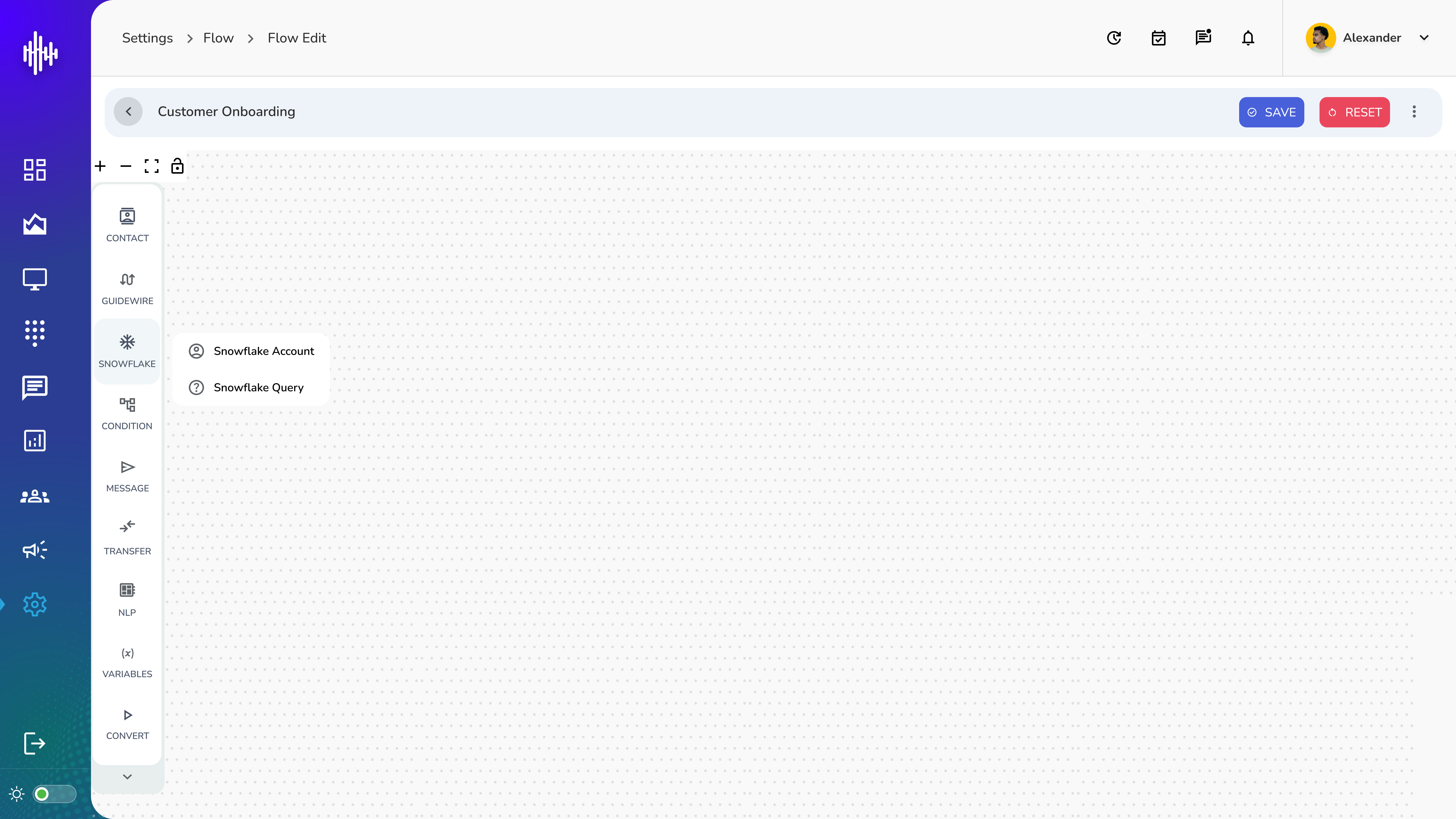 Workflow Editor Interface